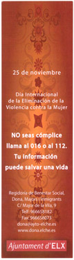 elche_004a.jpg - Día Internacional de la eliminaciónde la violencia contra la mujer - Anverso y Reverso